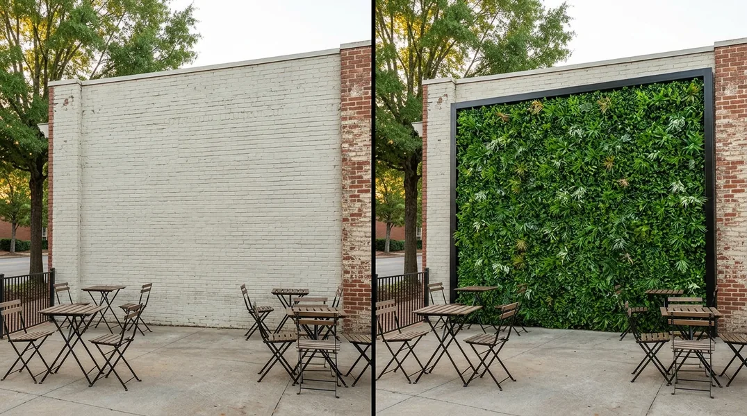 Result artificial grass installation in Greenville - Greenville Turf Installation