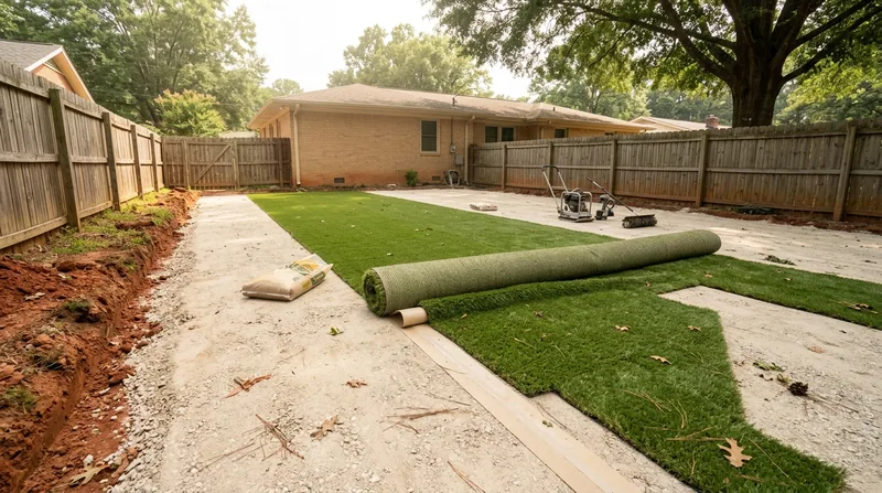 Residential Artificial Grass Installation Greenville