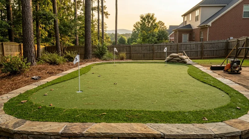Putting Green Installation Greenville